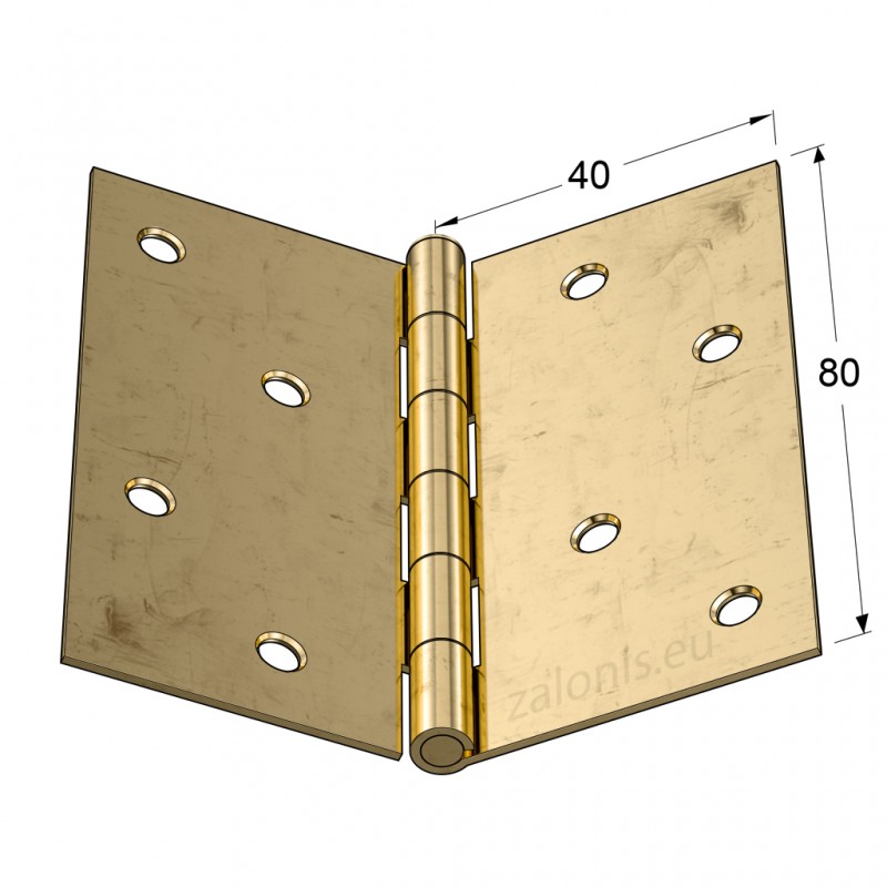 STEEL FLAT HINGE 80x80 ITALY